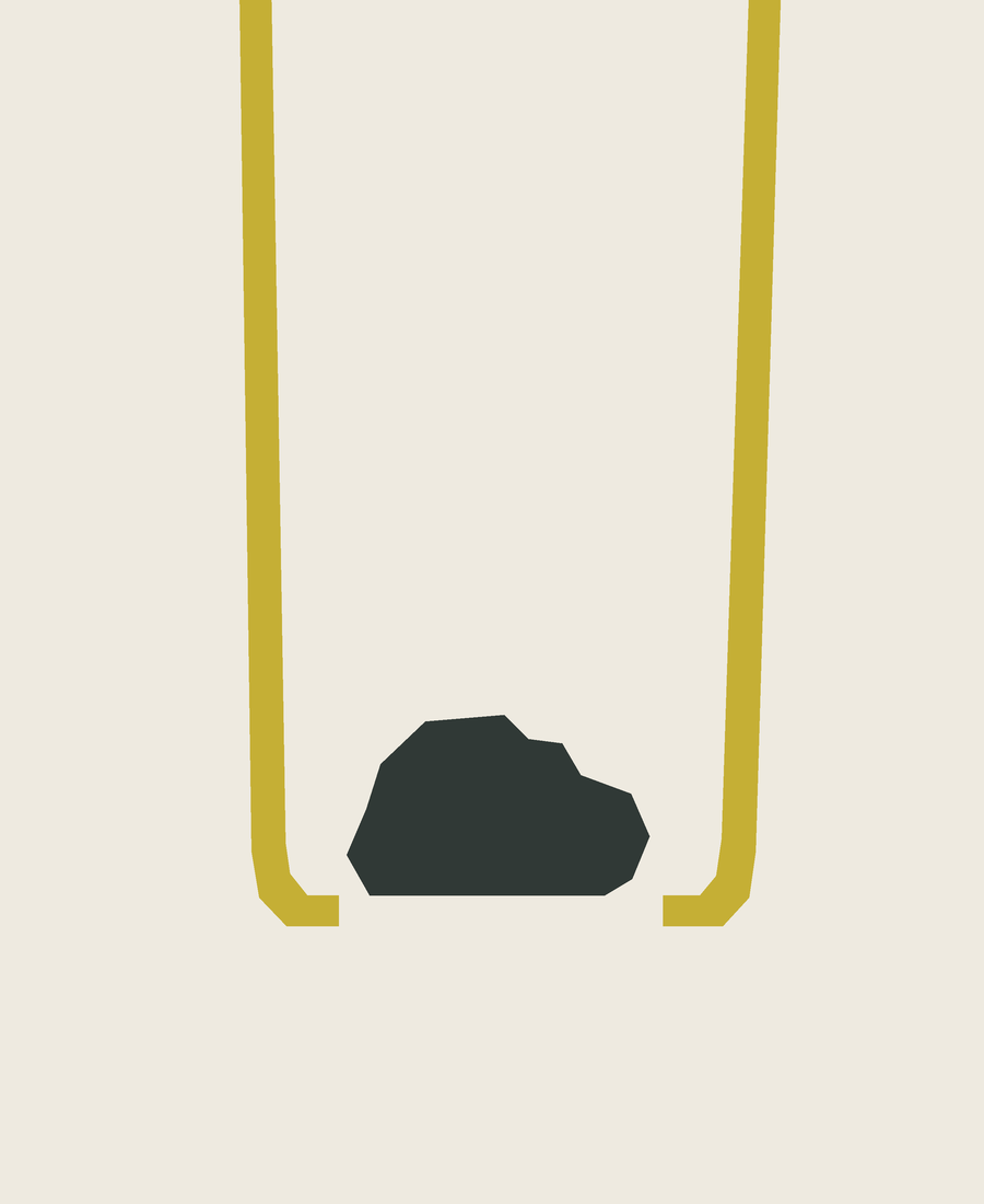 The missing part. Digital graphic, drawn in code after the contact studies.